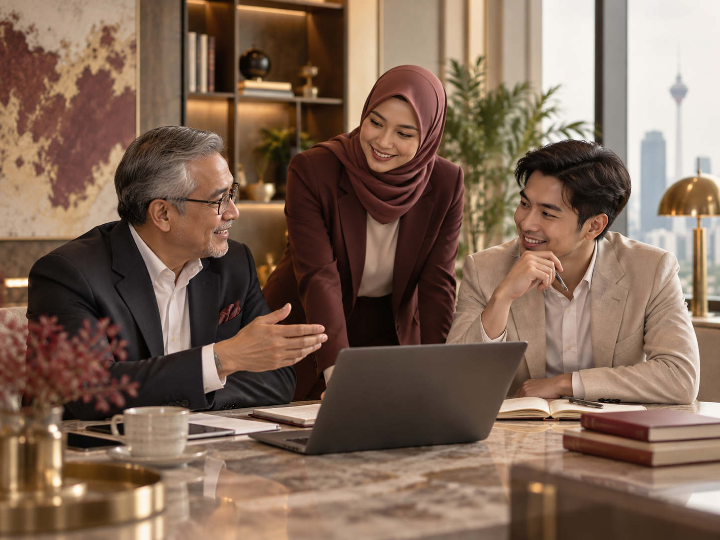 PEN colleagues from different generations sharing ideas together.